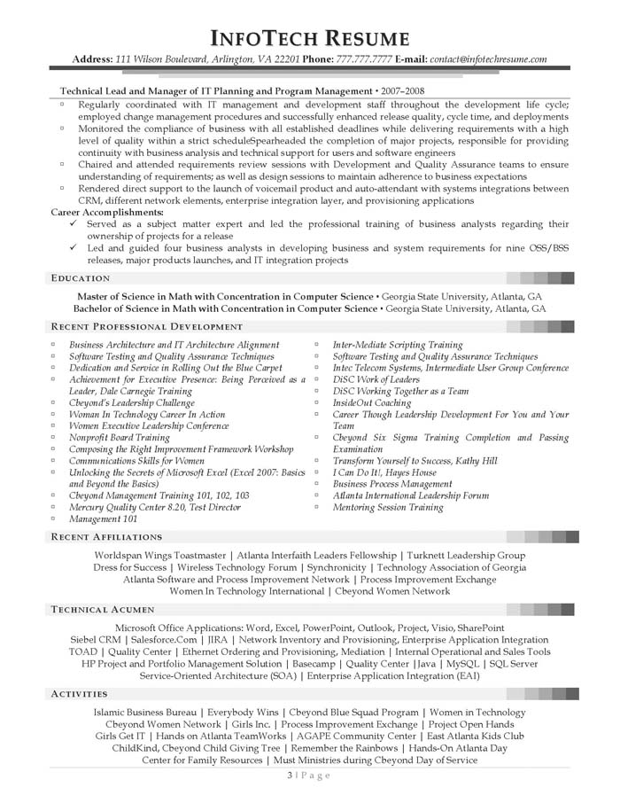 Best business system analyst resume