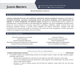 Senior Technical Analyst