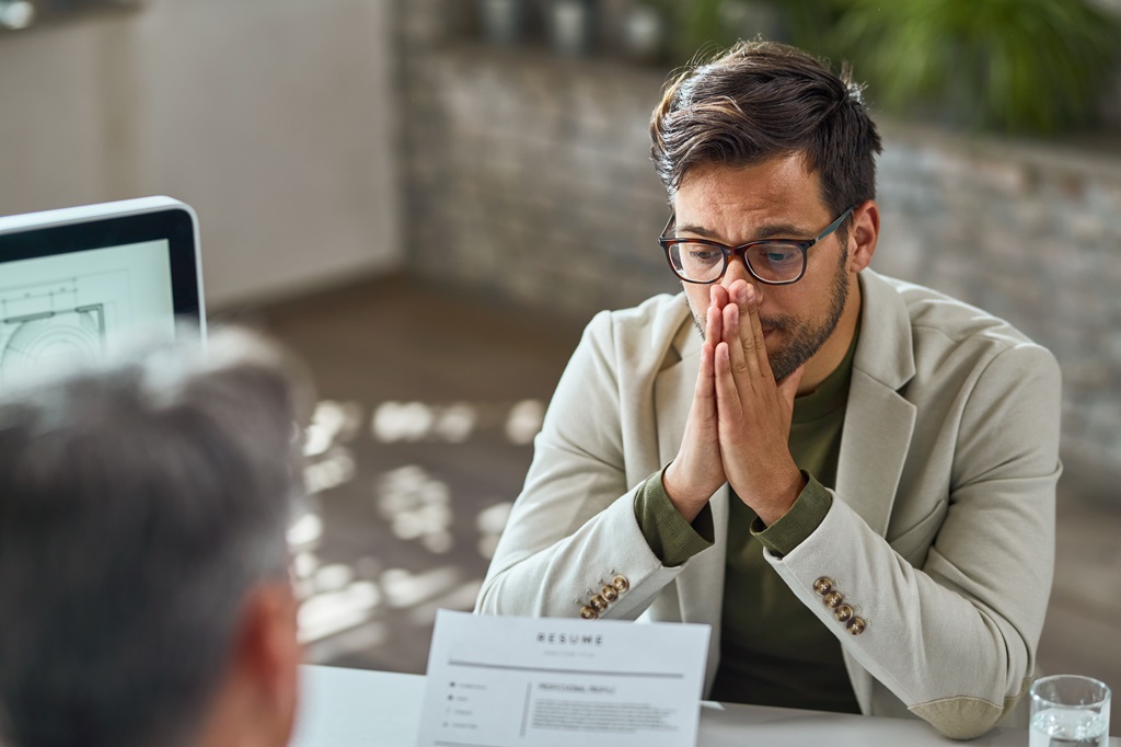 applicant nervous after lying on resume