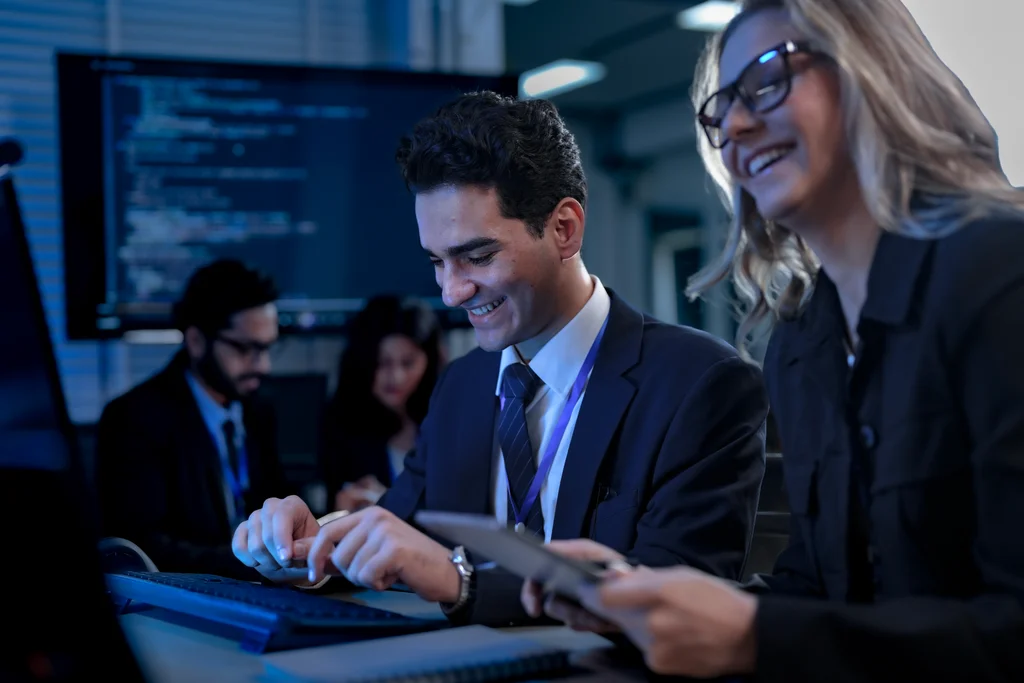 software developers collaborating in tech project